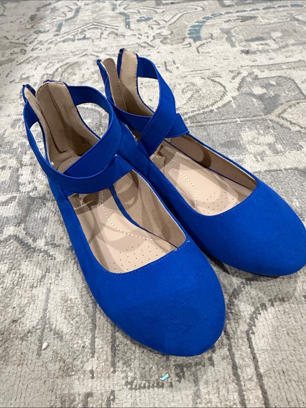 Dream Pairs Electric Blue Mary Jane Flats